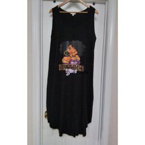Upcycled Tank Dress w/PVAMU Panther Girl Graphic Print 1X Prairie View A&M